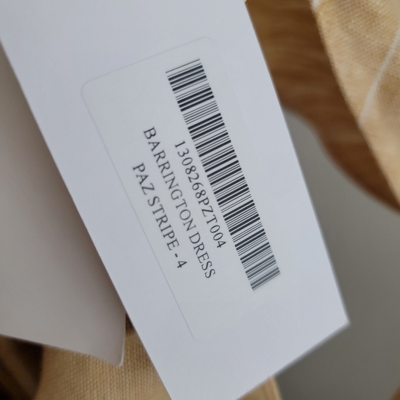 Reformation Barrington Linen Dress in Paz Stripe size 4 NWT - Picture 10 of 10